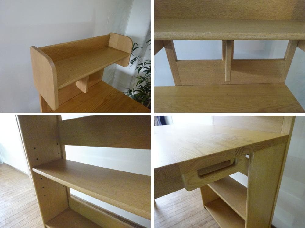 ayuayu様専用 デスク 机 №6000ユニット 書棚 ナラ材 幅1000 - メルカリ