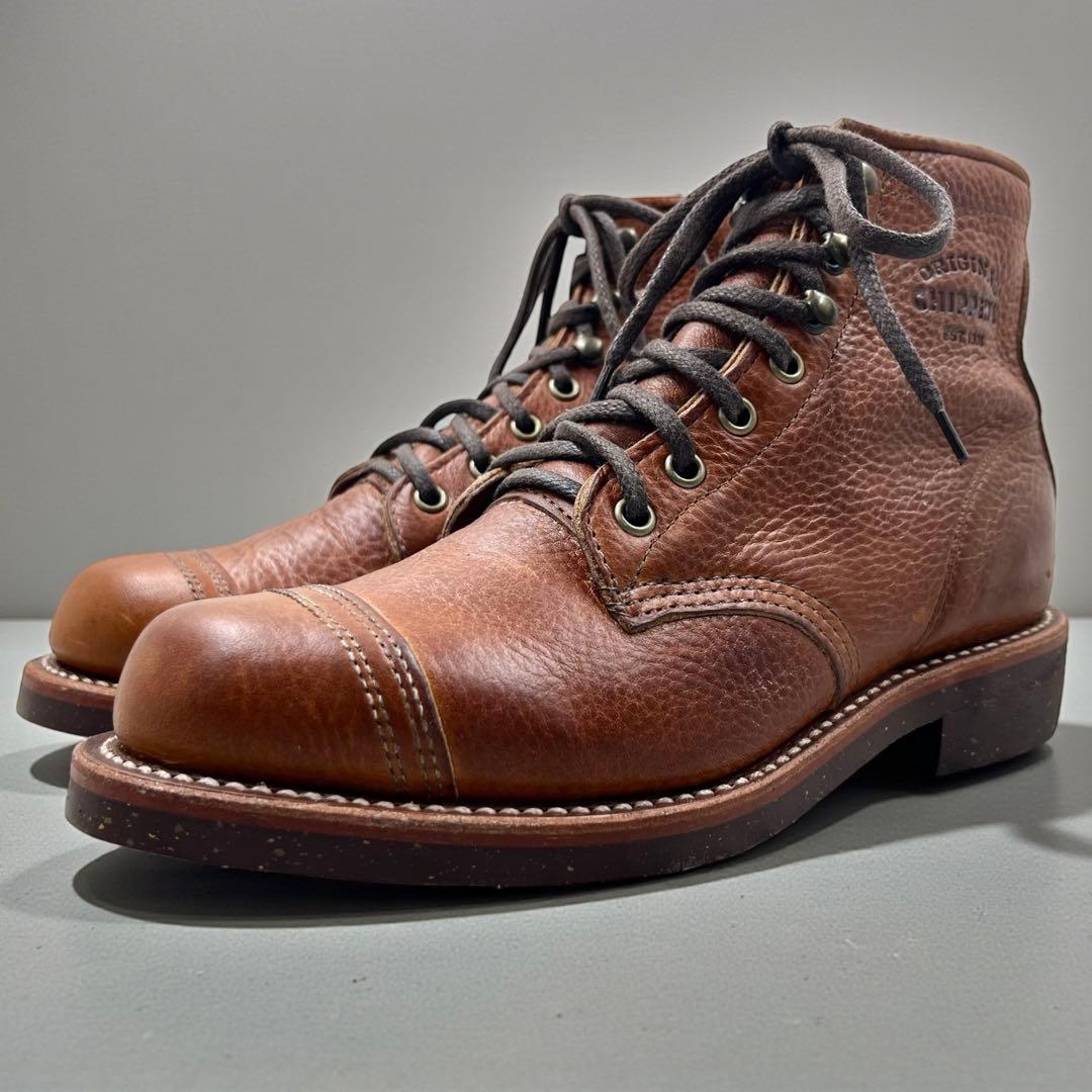 美品】 チペワ 6インチ ユーティリティ ブーツ US7 ブラウン USA製