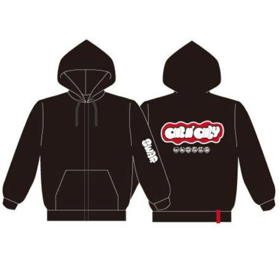 ONE N' ONLY ワンエン ジップパーカー #003 ブラック Lサイズ - メルカリ
