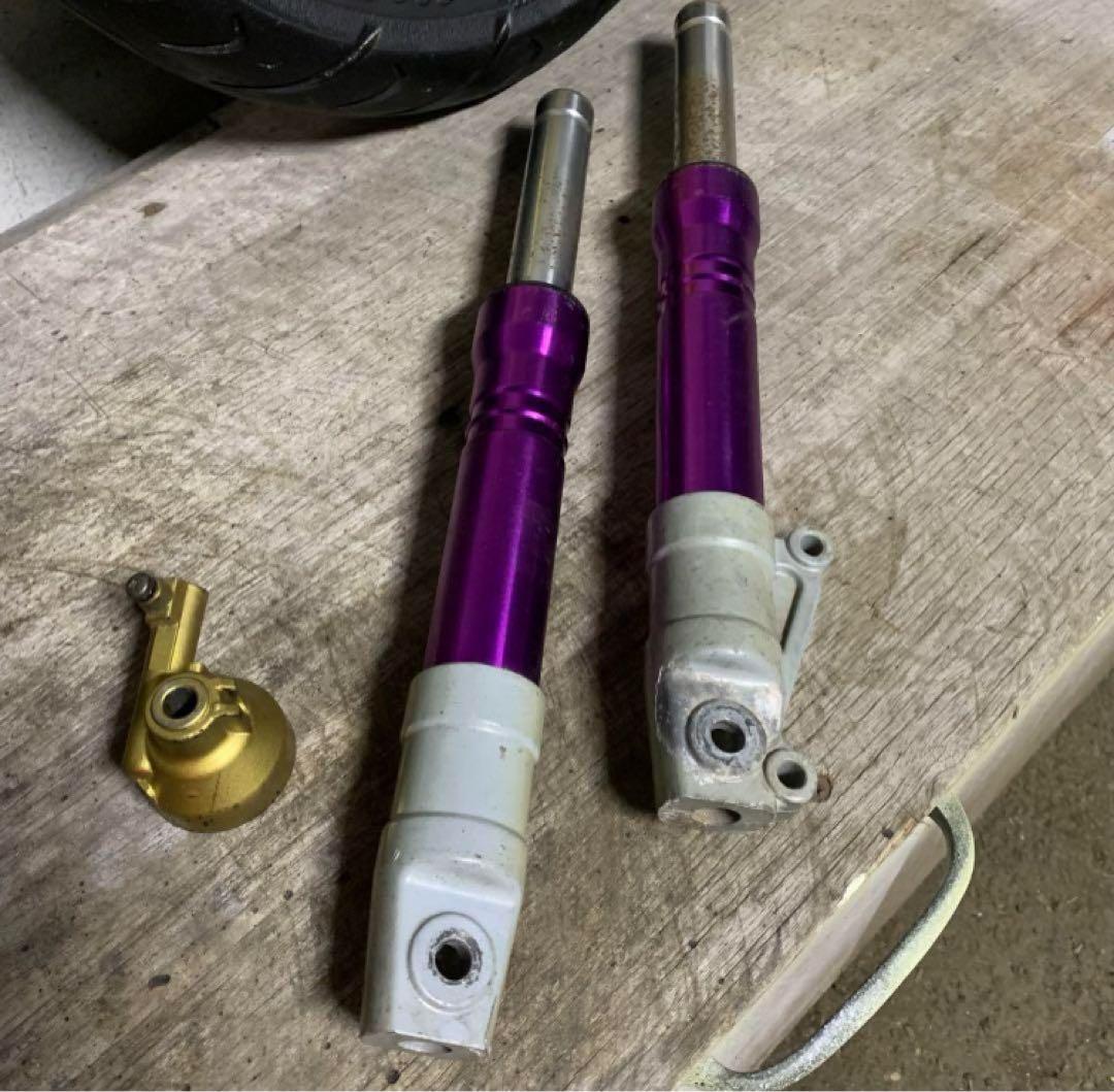 スーパーディオ AF34.35 ZX 金ホイール前後セット ズーマー ディスク化