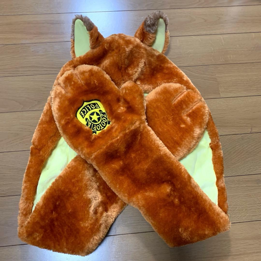 ディズニー ズートピア ファンキャップ フード付きマフラー ジュディ