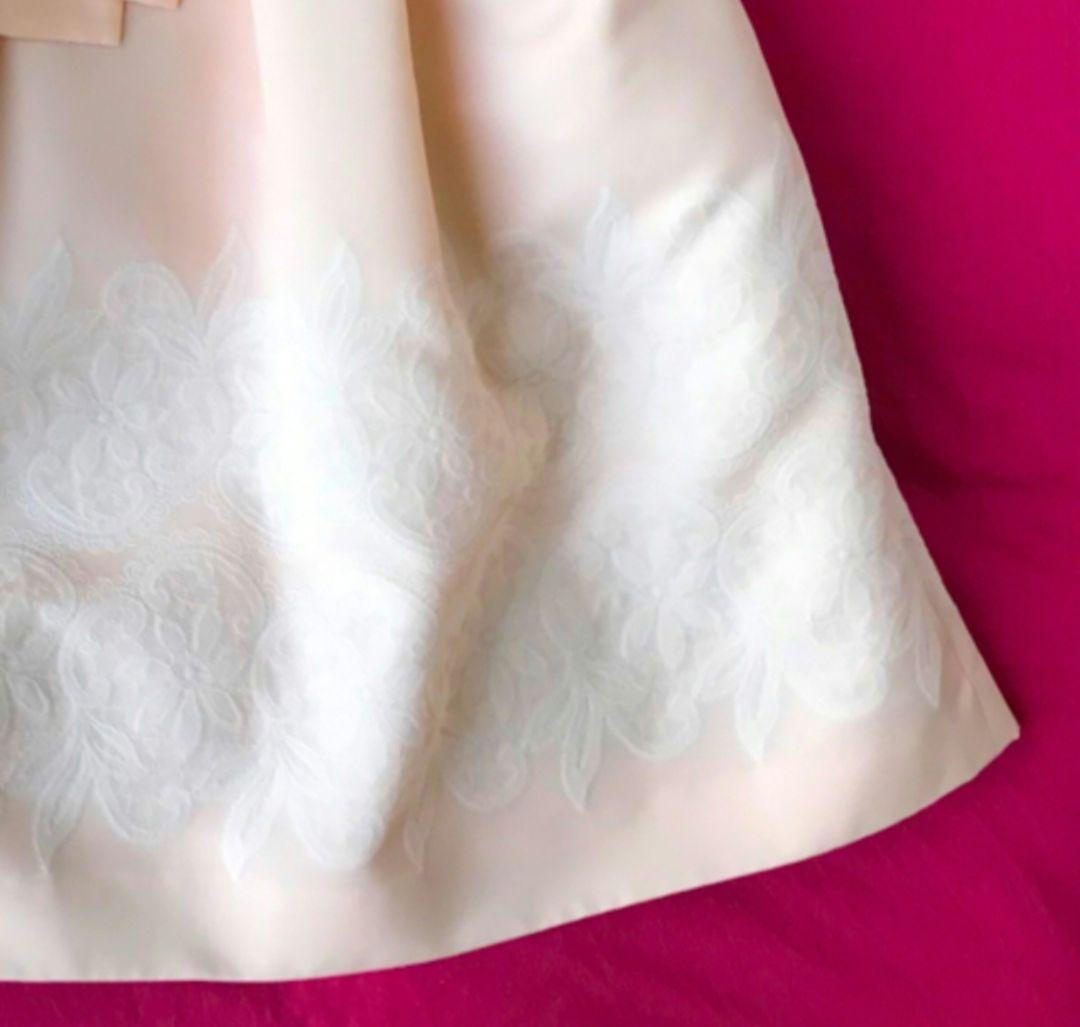 定価61,950円】レース リボン付 ピンク ワンピース トゥービーシック