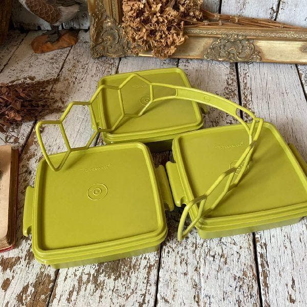 ヴィンテージ*タッパーウェア*ピクニック 3段重 トリオセット*保存容器