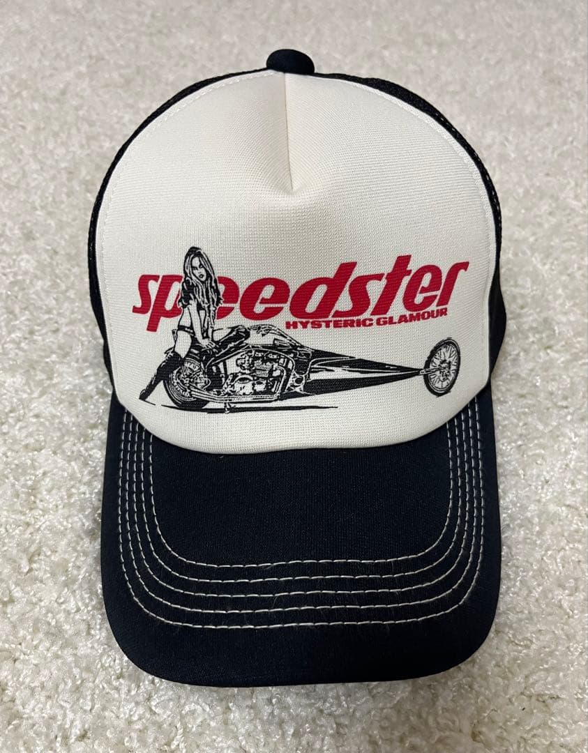 HYSTERIC GLAMOUR メッシュキャップ 美品　ブラック HYSTERIC GLAMOUR - GUITAR GIRL メッシュキャップ / ブラック | Tempt