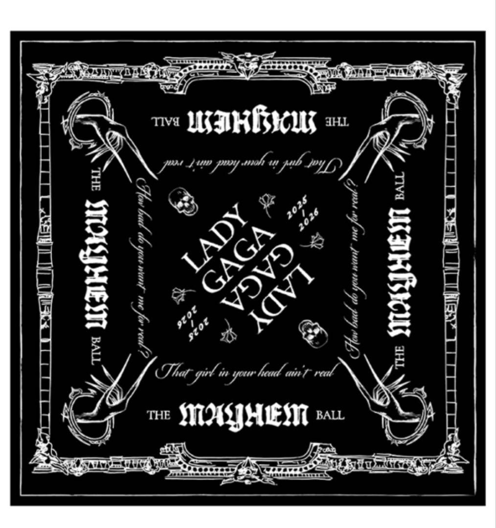 新品)レディーガガ VIPGOLD 最前列 バンダナ 黒 〜最安値〜 - メルカリ