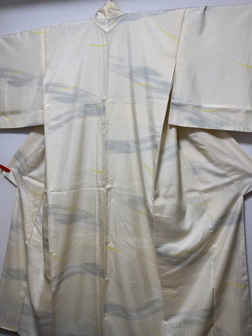 【銘品新品】旭日小綬章勲章「迫田龍鳳氏作」本場結城紬 オフホワイト色 トール寸