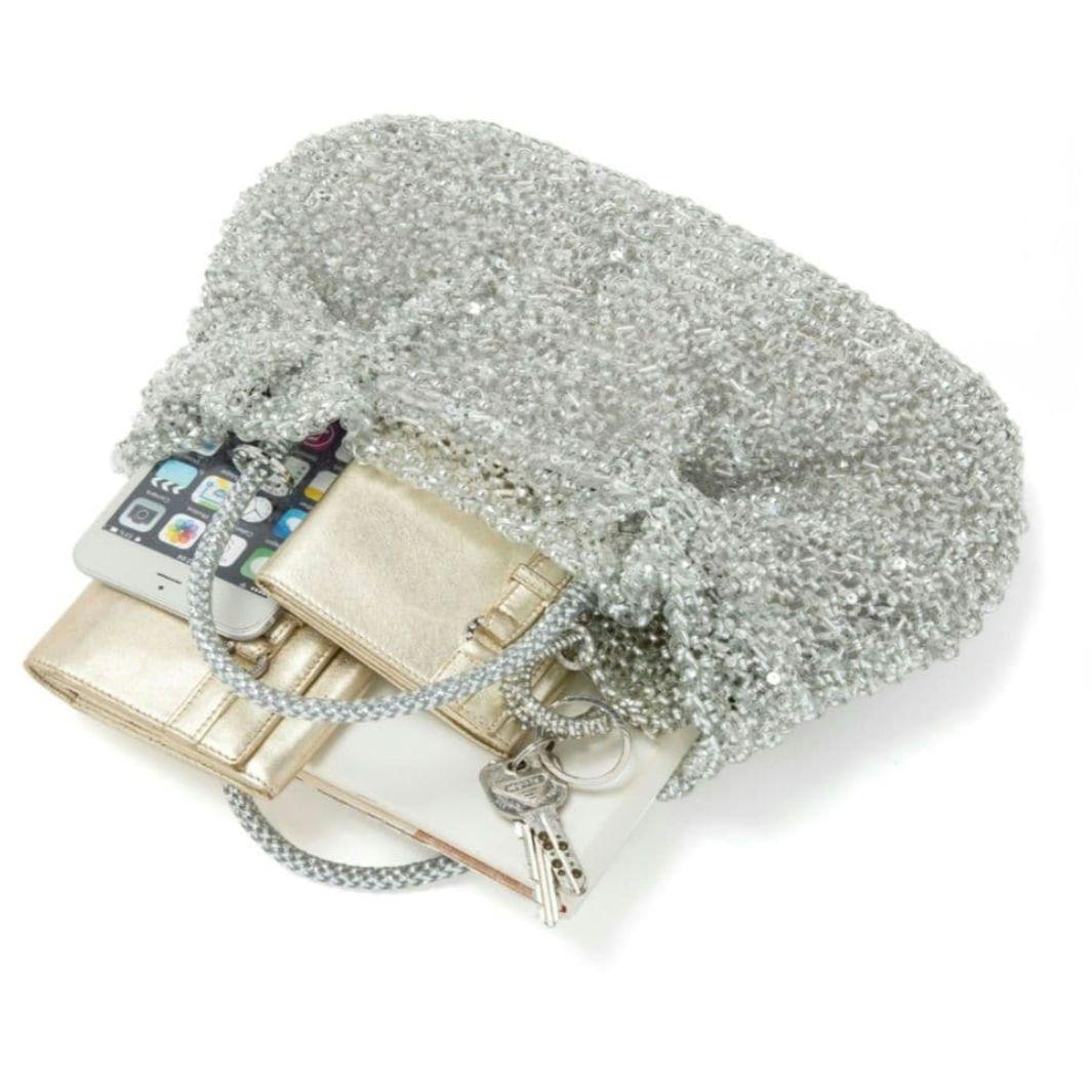 アンテプリマ ワイヤーグリッター 限定 オーロラホワイト バッグ なな