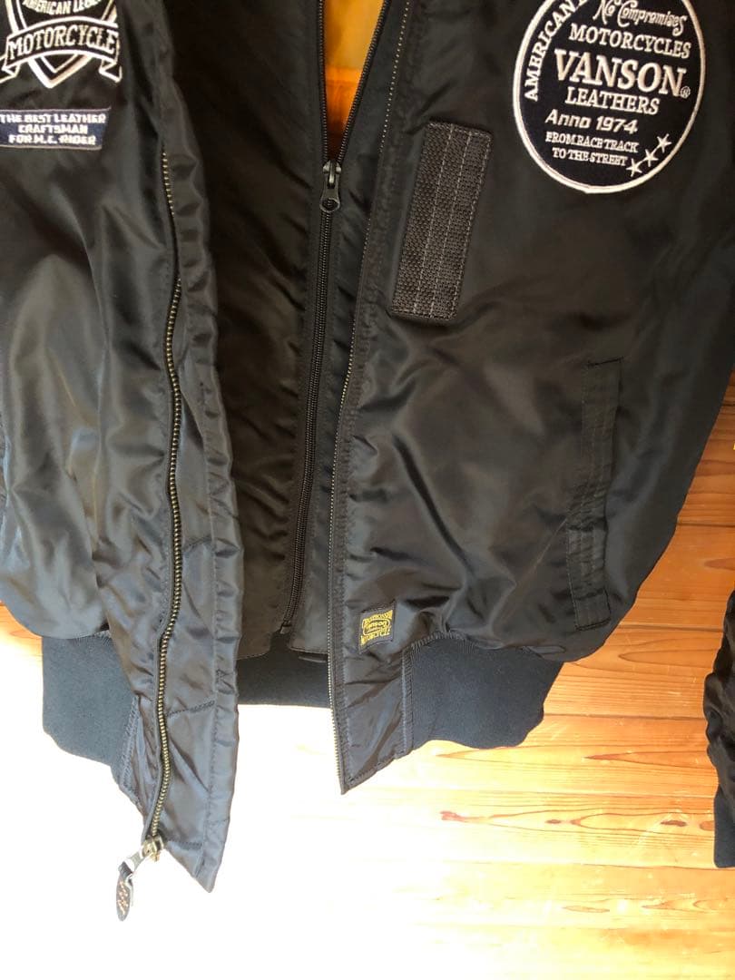 最終値下げ Vanson MA-1プロテクター入りジャケット - メルカリ