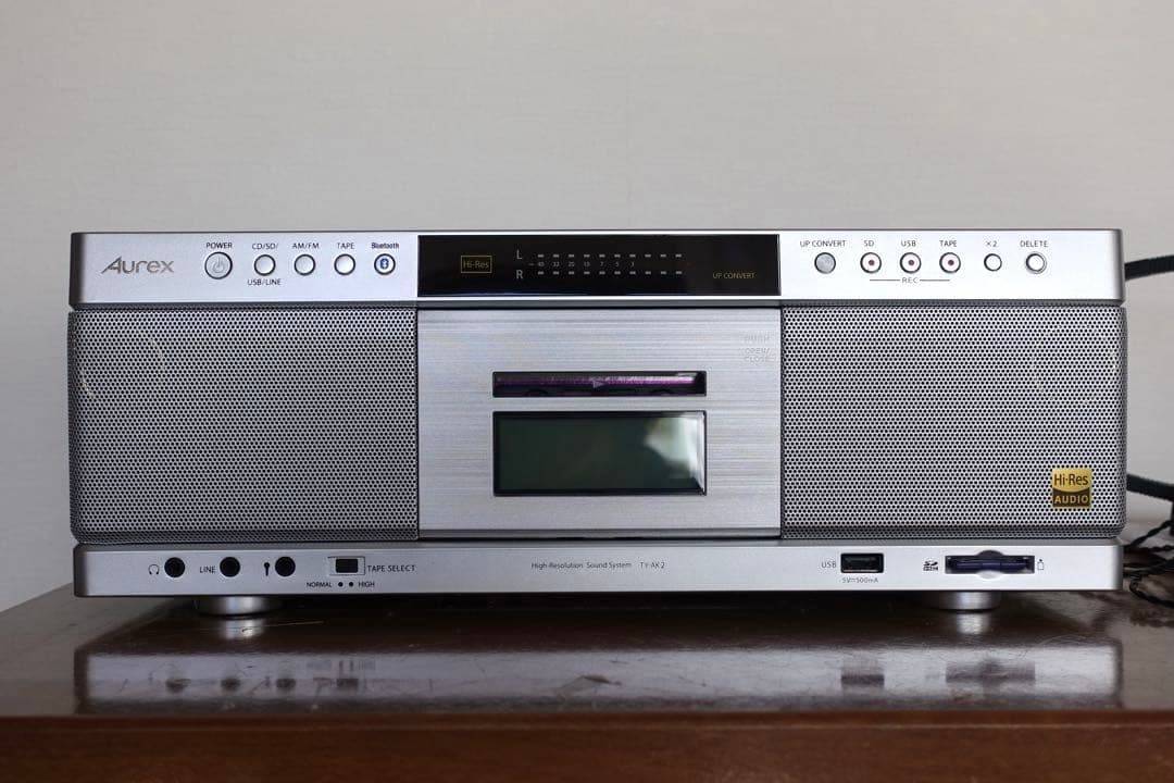 AUREXハイレゾ SD/USB/CDラジオカセットレコーダーTY-AK21 東芝(家電) AUREXハイレゾ対応SD/USB/CDラジオカセットレコーダー