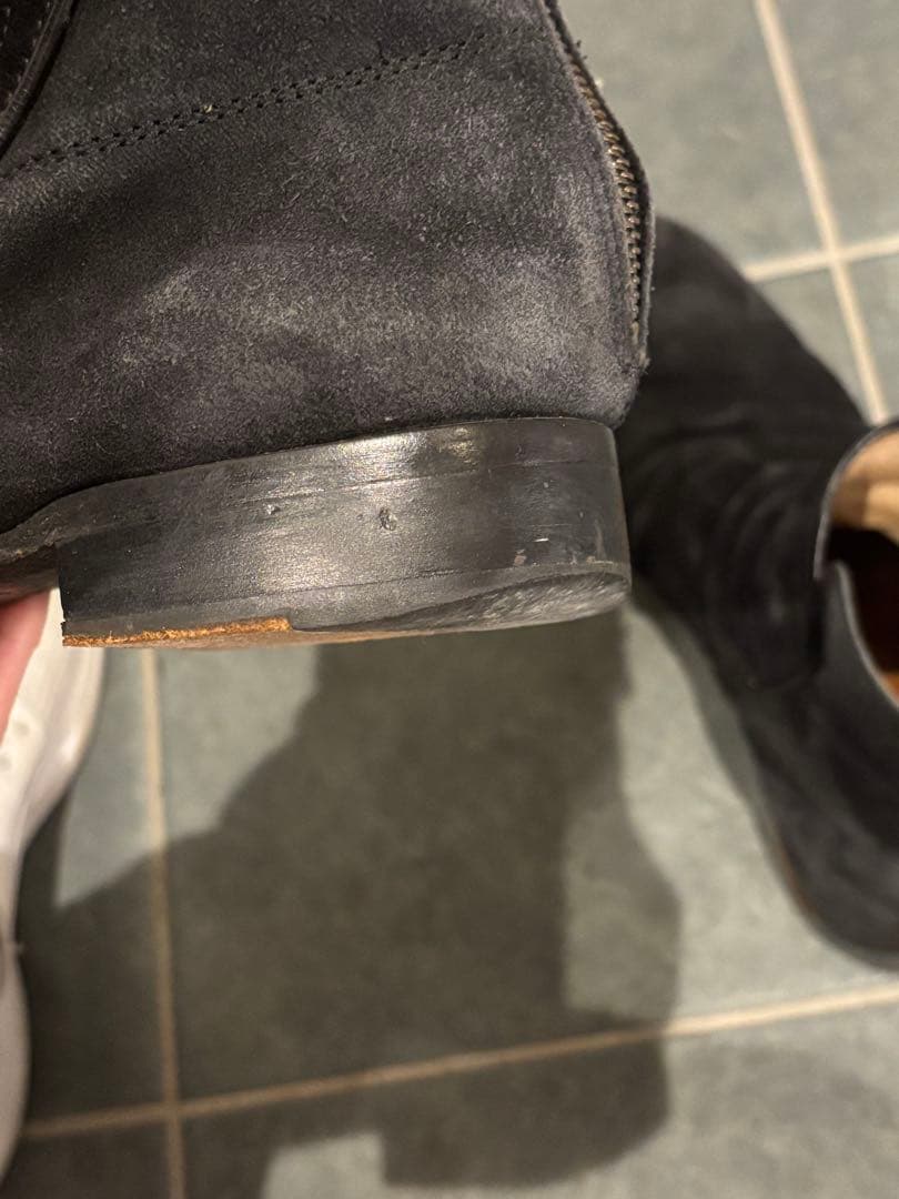 nil admirari バックジップブーツ スウェード ブラック42 - メルカリ