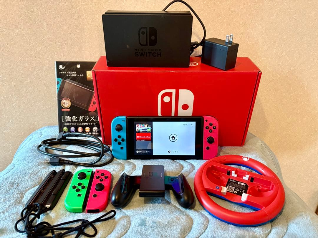 (美品)Nintendo Switch本体＋ジョイコン4本＋オマケセット Amazon.co.jp: test2 : ゲーム