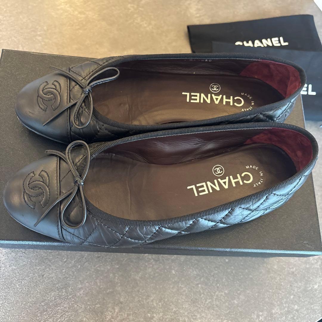 美 品　CHANELシャネル バレリーナ 36.5C（23cm）