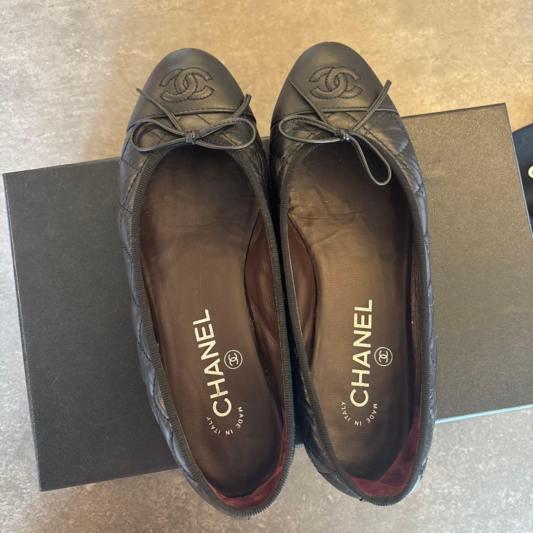 美 品　CHANELシャネル バレリーナ 36.5C（23cm）