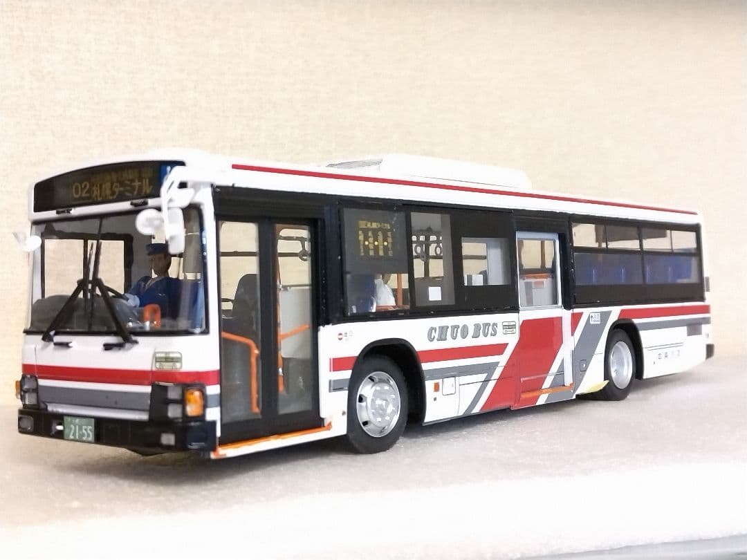 1/32 北海道中央バス(いすゞエルガ)素人組立品 - メルカリ