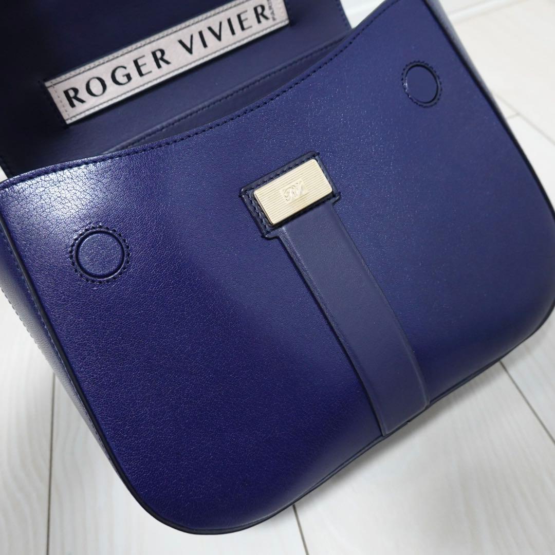 ロジェヴィヴィエ ボーヴィヴィエ ハンドバッグ ショルダーバッグ 紺