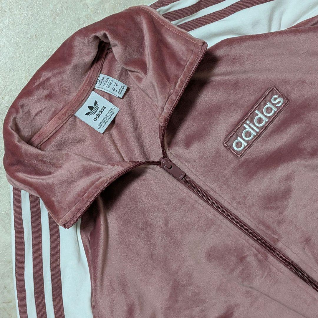 大人気⭐完売adidasアディブレイクベロアトラックジャケットピンク