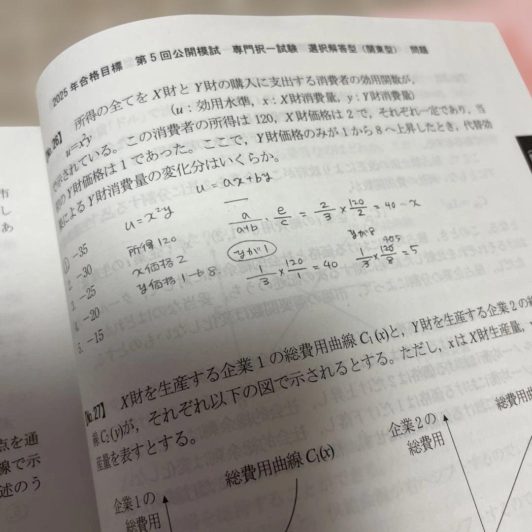 TAC】2025年合格目標 公務員講座第5回公開模試 問題編・解答解説編