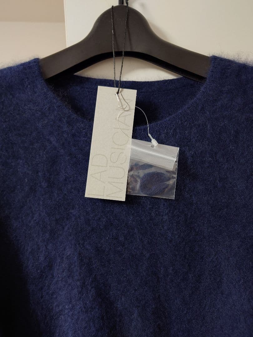 LAD MUSICIAN 20AW ラクーンニット プルオーバー ネイビー - メルカリ