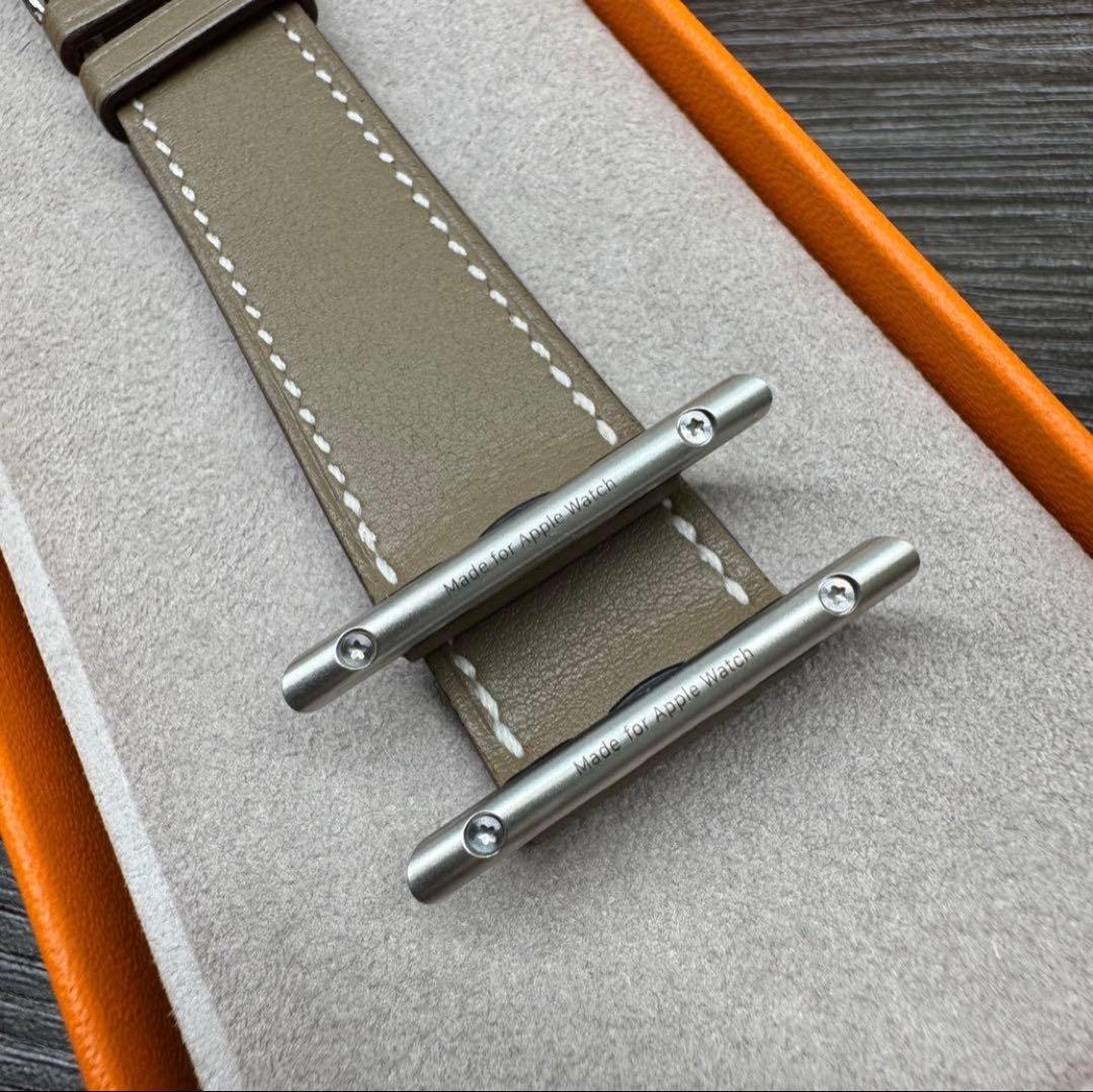 2797 未使用 Apple Watch エルメス エトゥープ ドゥブルトゥール