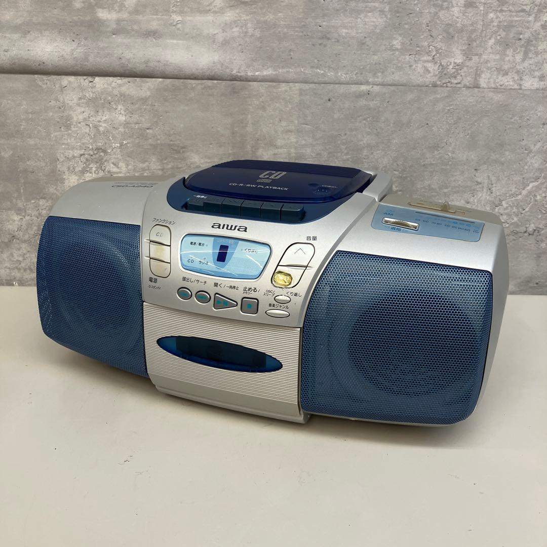 レトロ アイワ CSD-A240 ラジカセ 2001年製 ラジオカセット - メルカリ