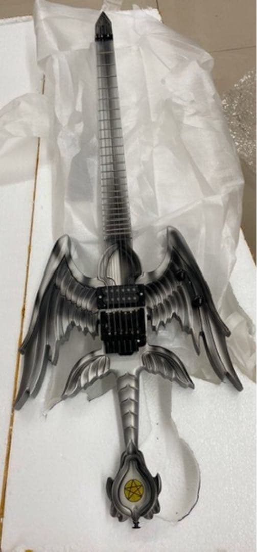 剣 ギター エレキ エレキギター 変形ギター 勇者 勇者の剣 シルバー 銀