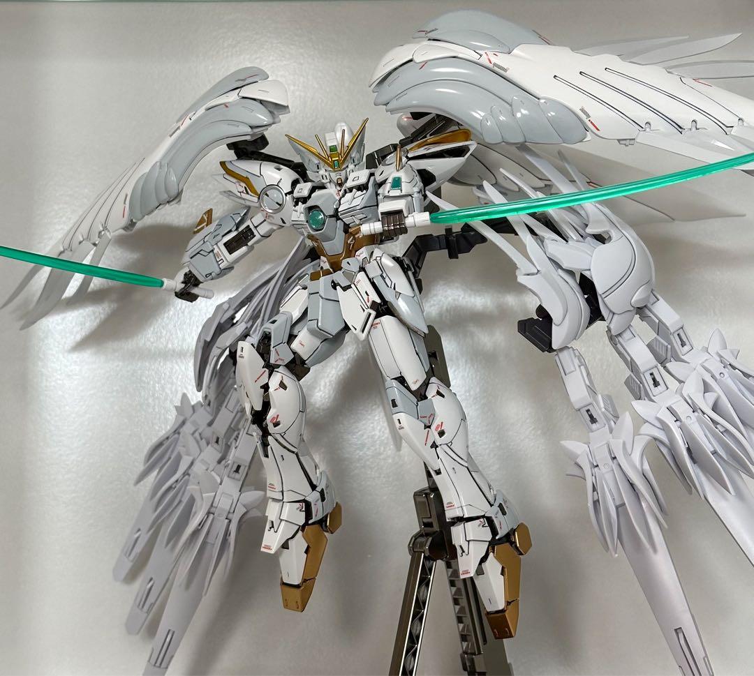 全塗装完成品+金属フレーム MGウイングガンダムゼロEW セラフィム