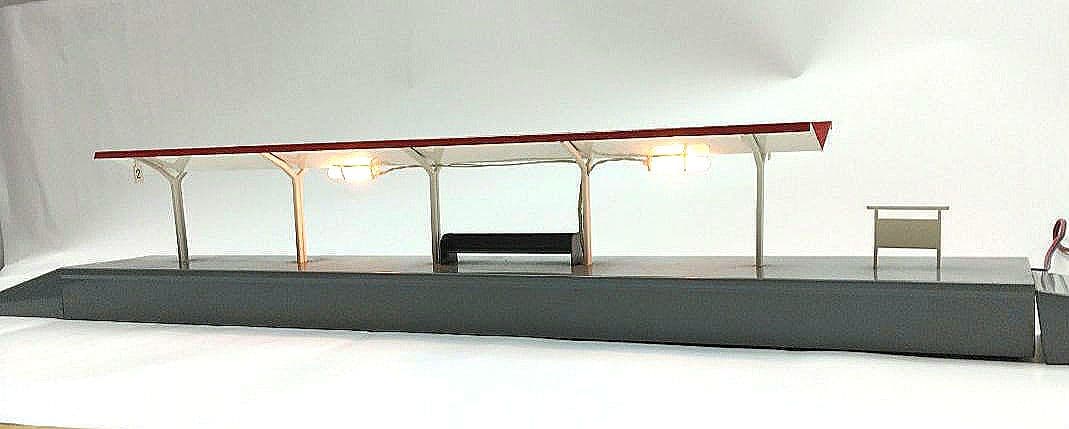 エンドウ 駅ホームNo.1 鉄道模型情景 照明付き HOゲージ 元箱付 希少