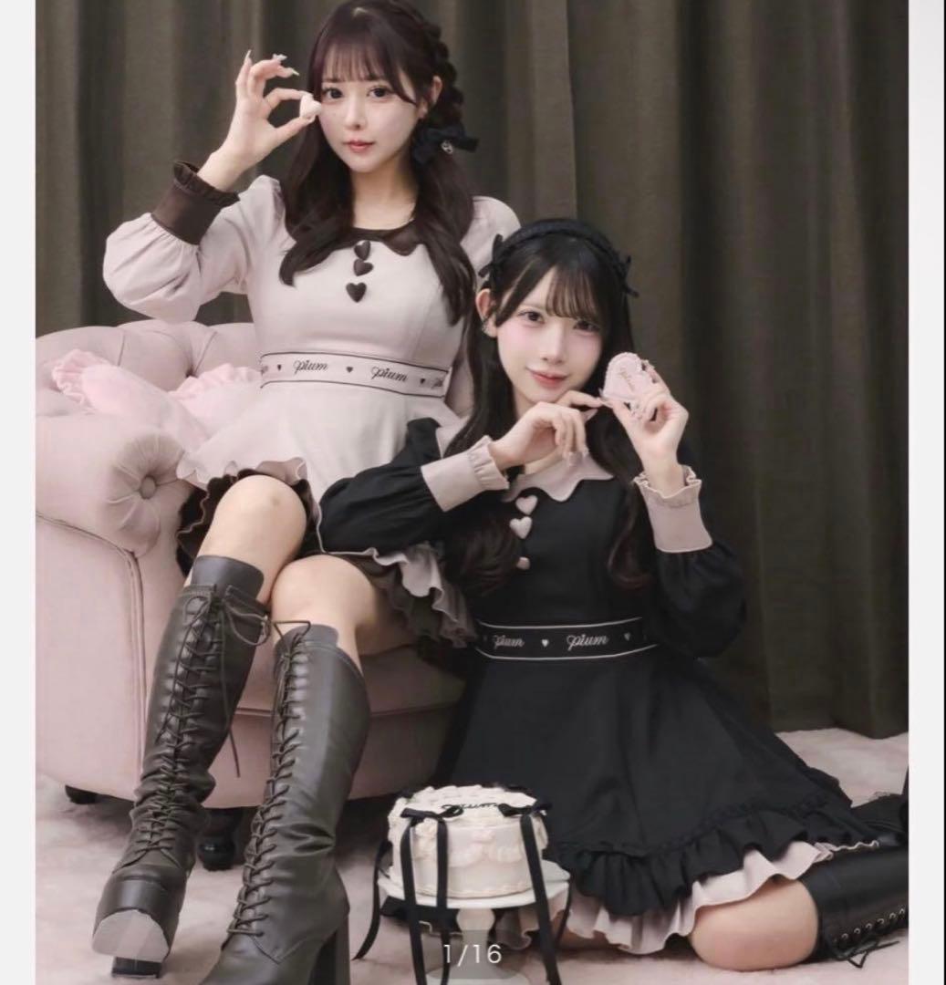 pium melty chocolateフレアミニワンピース - メルカリ