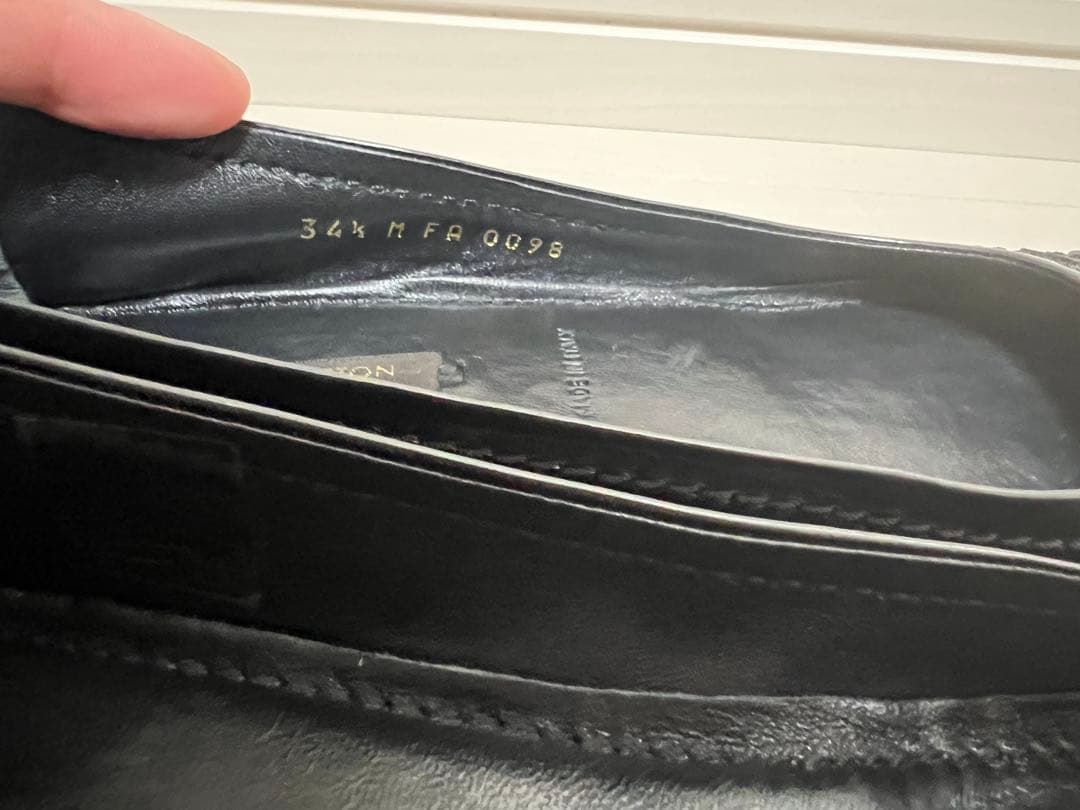 【美品】ルイヴィトン LV金具 ドライビングシューズ エナメル　22.5cm