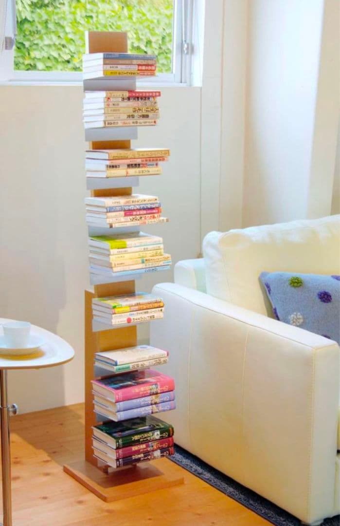 最終価格！東京引渡し　オークス ブックタワー ハイタイプ 日本製 ナチュラル Amazon｜オークス ブックタワー ハイタイプ L52NA ナチュラル｜本棚