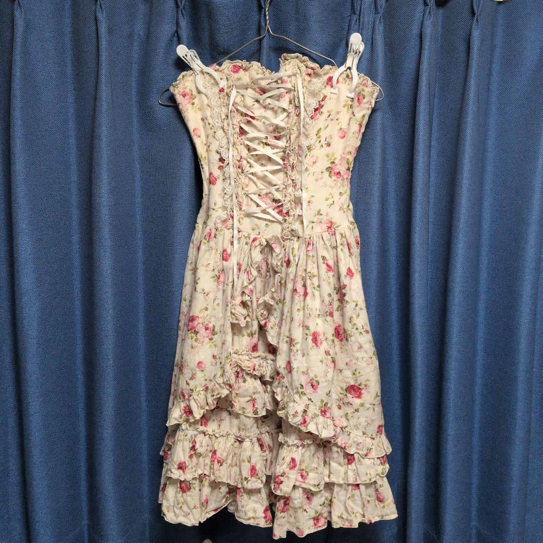 ATELIER-PIERROT フラワープリント ノースリーブワンピース Pestinos フラワープリントノースリーブワンピース(ワンピース