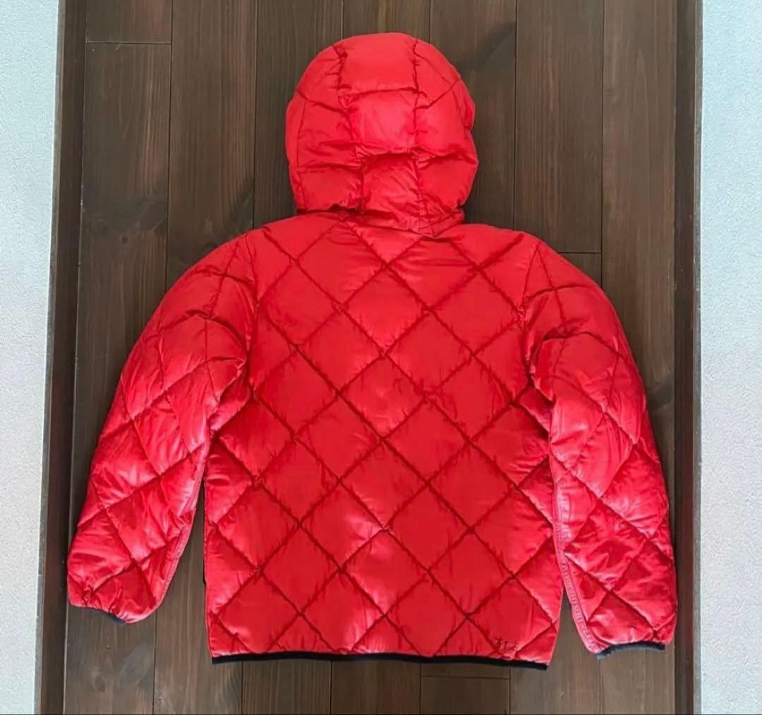 mont-bell】 リバーシブル ダウンジャケット 黒/赤 キルティング