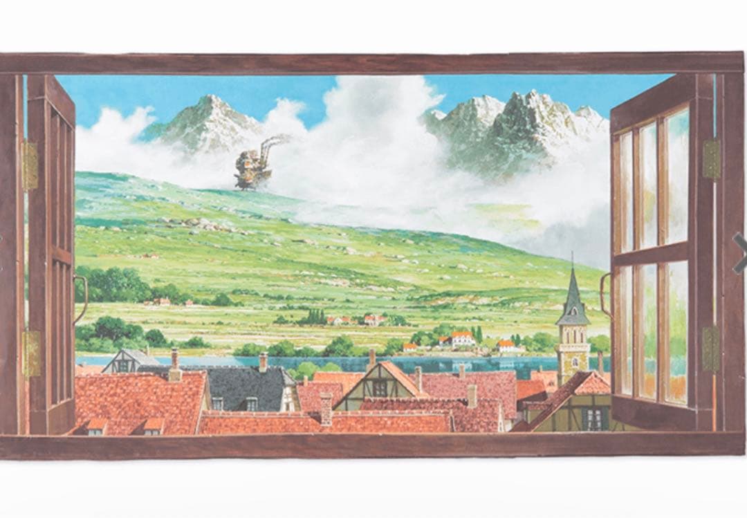 ジブリ美術館オリジナル 壁窓 「ハウルが来る町」 ジブリ美術館限定