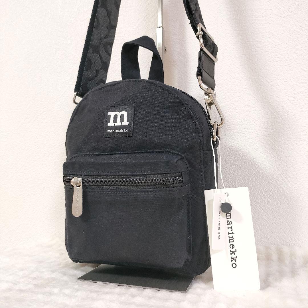 【新品ICタグ付】マリメッコ Kaste ショルダーバッグ ウニッコ 黒 marimekko（マリメッコ） 並行輸入品 ショルダーバッグ ウニッコ 花柄