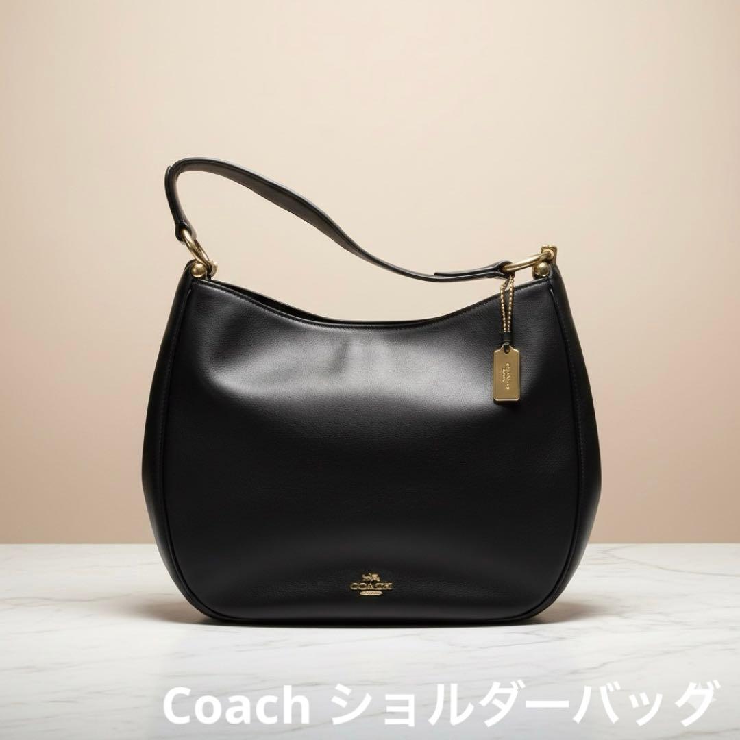 COACH コーチ ネイビー レザーショルダーバッグ コーチ ショルダーバッグ メンズ ブランド COACH レザー CY800