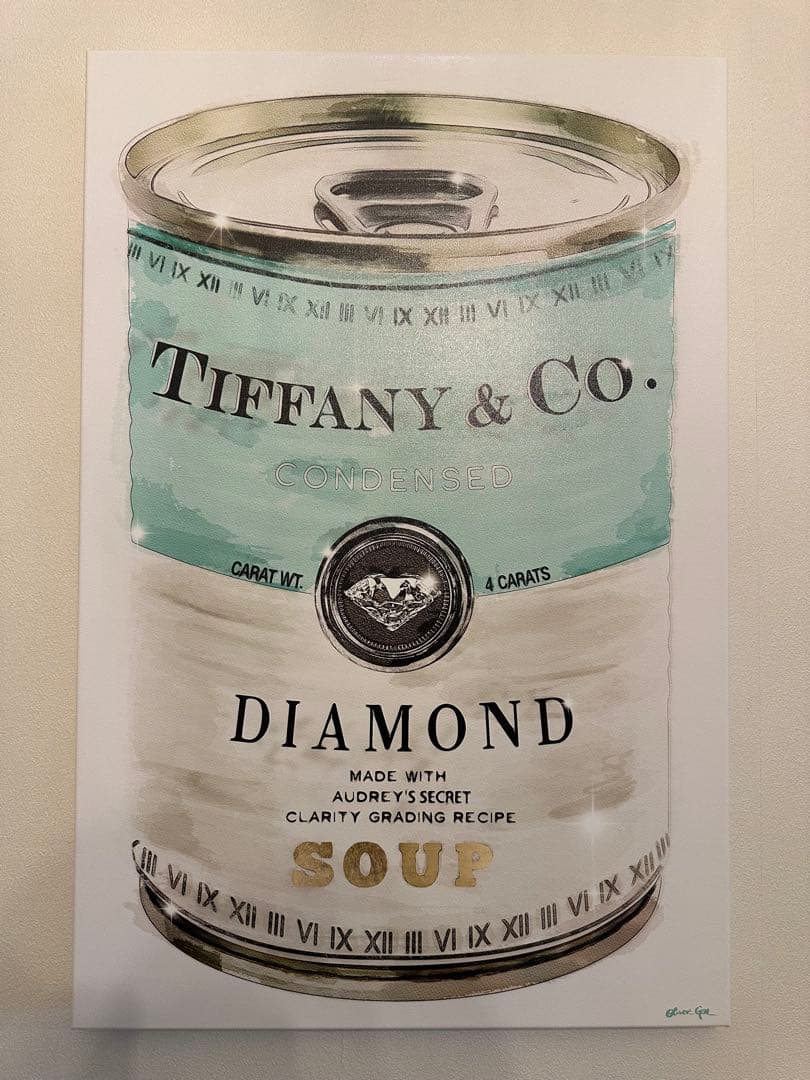 Oliver Gal ティファニー キャンバスアート Priceless Can Priceless Can | Fashion and Glam Wall Art by Oliver Gal