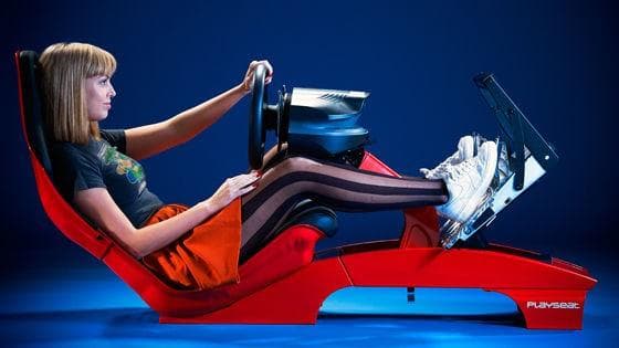 激レア グランツーリスモ レーシングコックピット プレイシート 赤