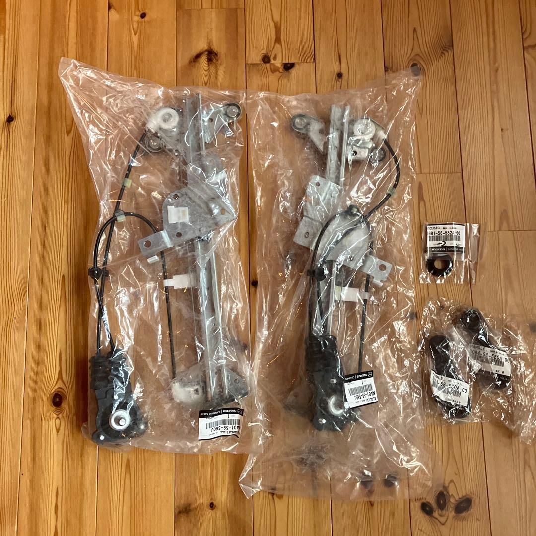 NAロードスター手動ウィンドーレギュレーター左右クルクル手回しハンドル付 NAロードスター手動ウィンドーレギュレーター左右クルクル手回し