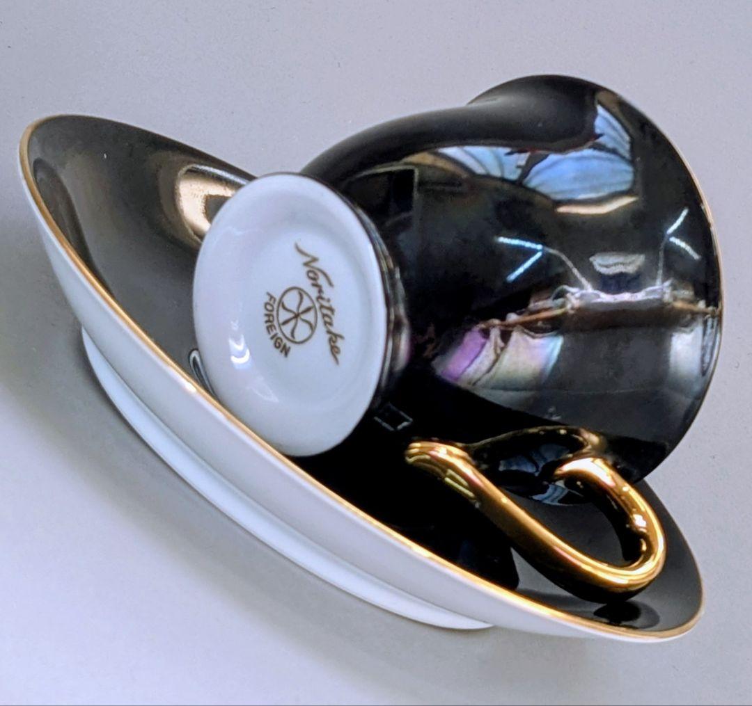 オールドノリタケ ゴールド ハーレクインキャビネットカップ&ソーサー