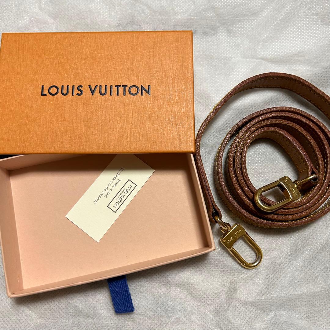 ルイヴィトン ヌメ革 120cm ショルダーストラップ ショルダー バッグ