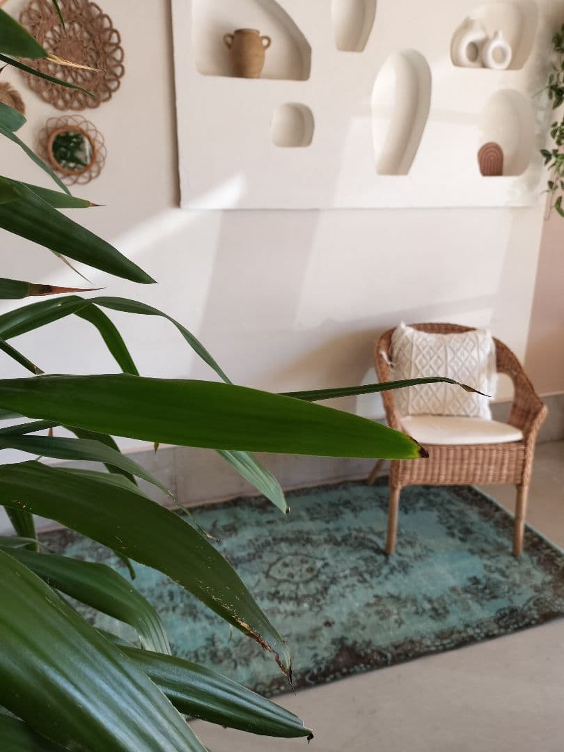 最終価格】エメラルドグリーンオーバーダイ ヴィンテージトルコラグ No