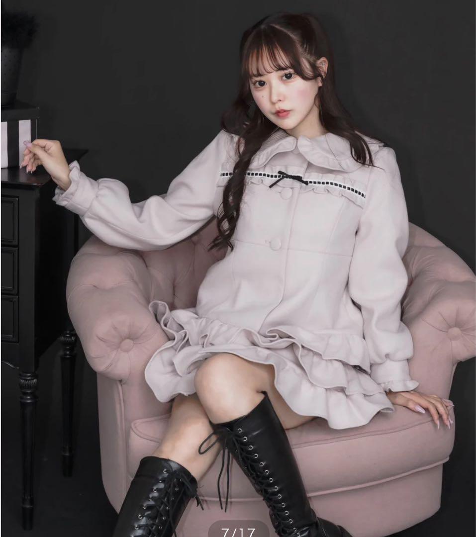 pium はしごレースティアードミニコート B9855997 正規 品