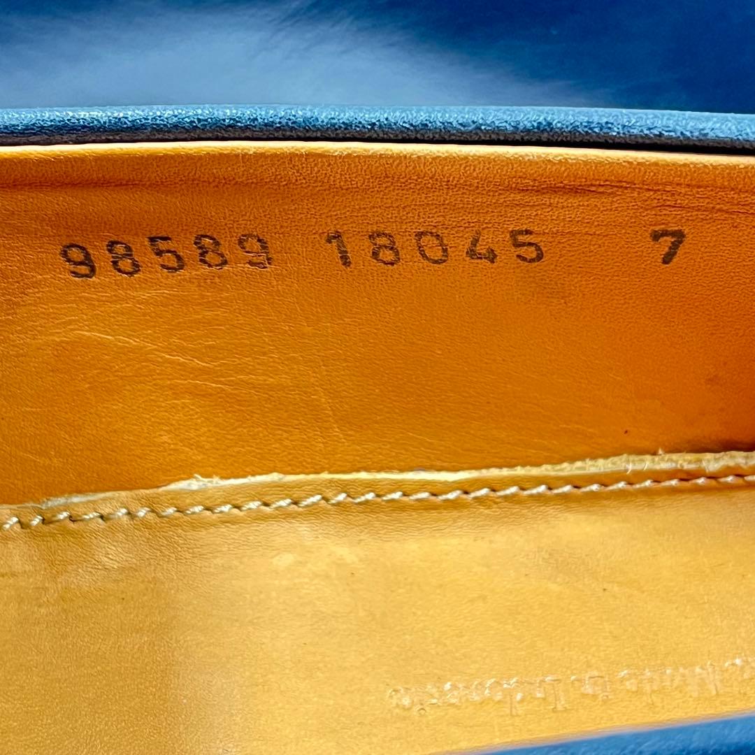 美品】ジャランスリワヤ 98589 18045 コインローファー ネイビー