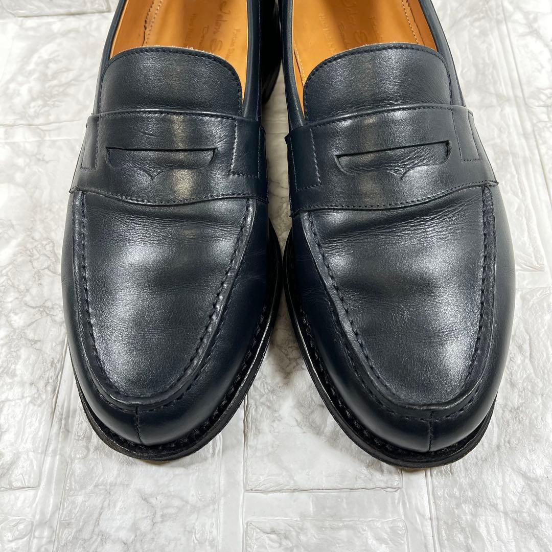 美品】ジャランスリワヤ 98589 18045 コインローファー ネイビー