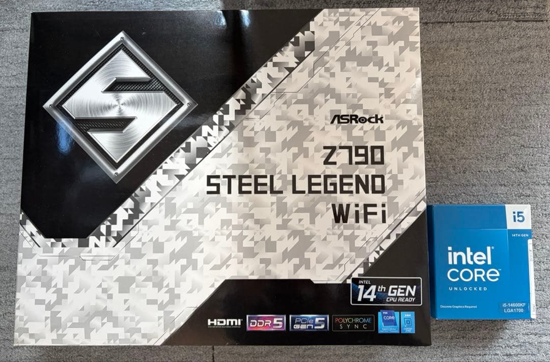 Z790 STEEL LEGEND WiFi + Core i5-14600KF - メルカリ