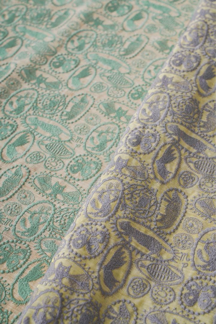 ジャングルレリーフ イエロー みみつきはぎれ ミナペルホネン - メルカリ