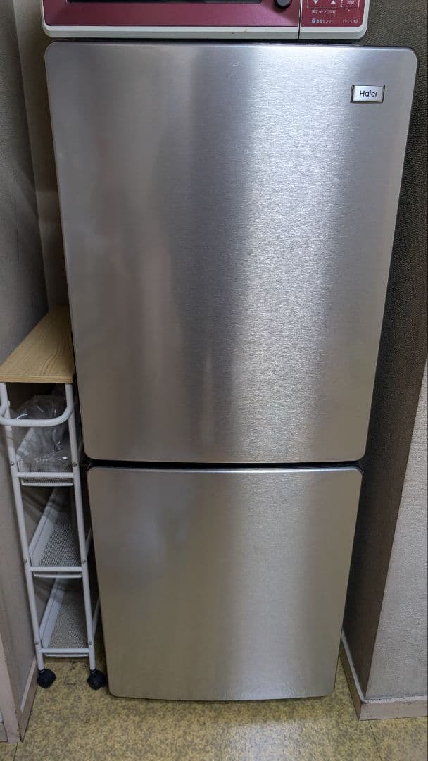 【2025年製】【手渡し歓迎 : 横浜市神奈川区】148L冷蔵庫Haier2ドア ハイアール 2ドア冷蔵庫 148L ホワイト JR－HS15A（W