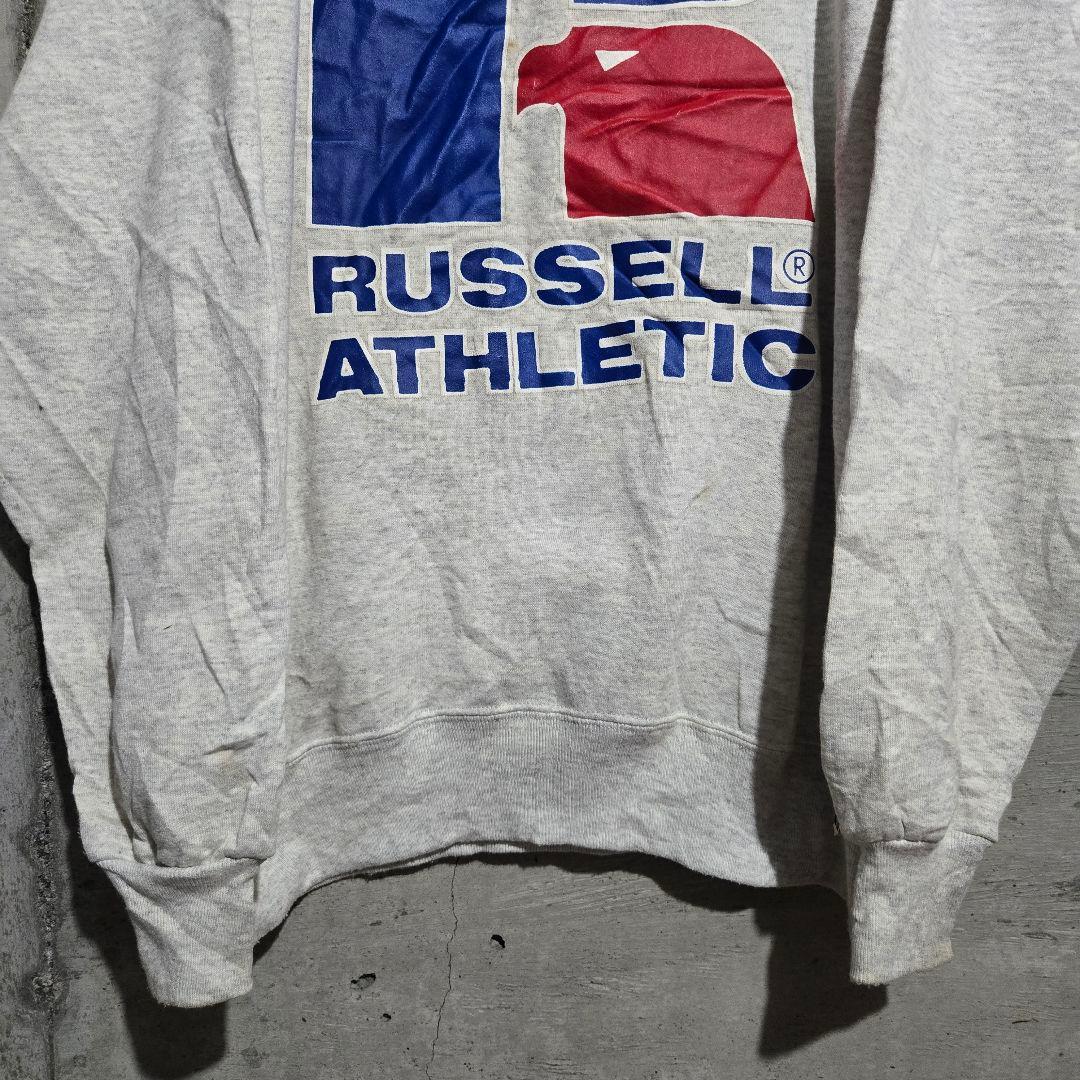 USA製】ラッセルアスレティック スウェット XL グレー ビッグロゴ 90s