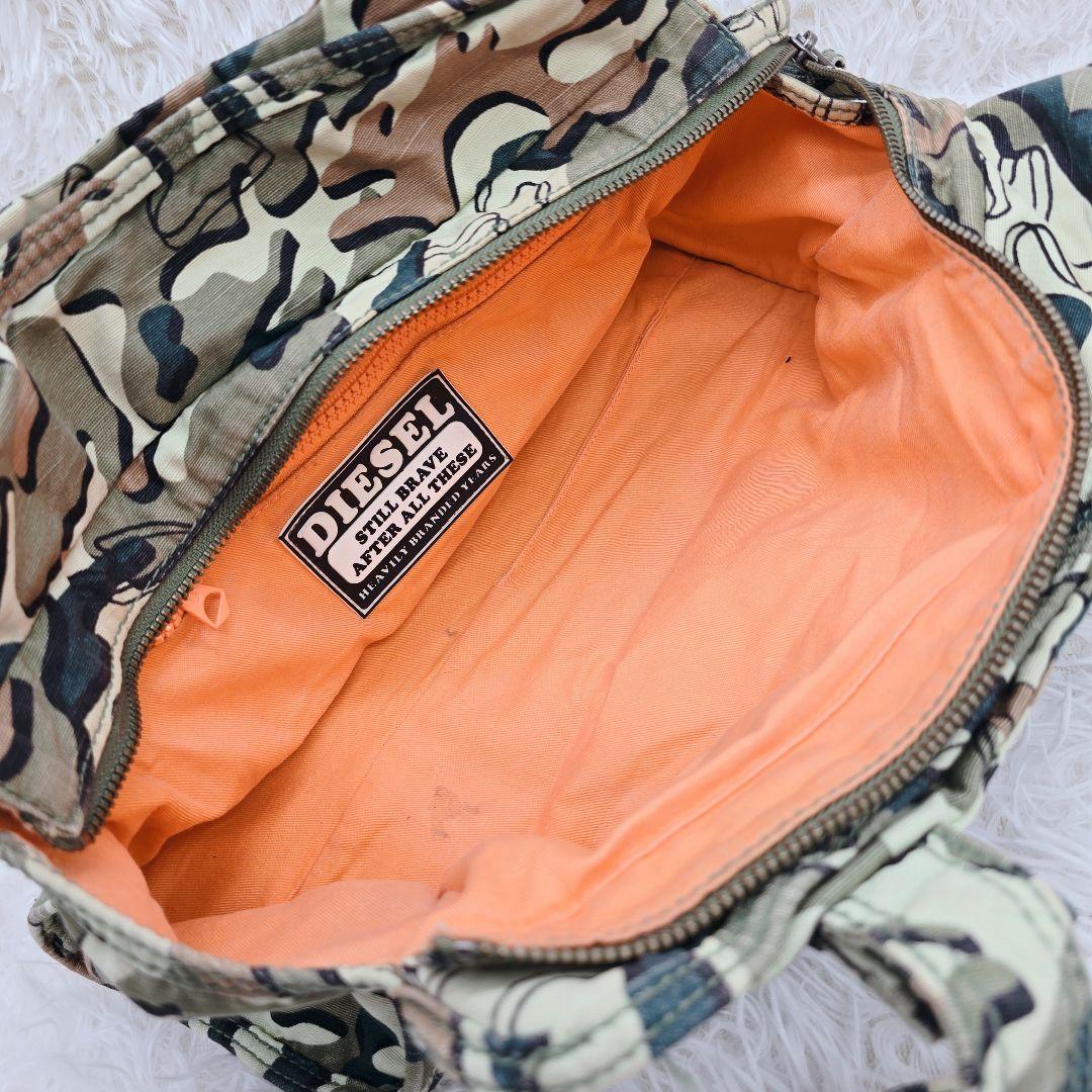 ✨00s y2k✨DIESEL ディーゼル 迷彩柄 コットン ショルダーバッグ