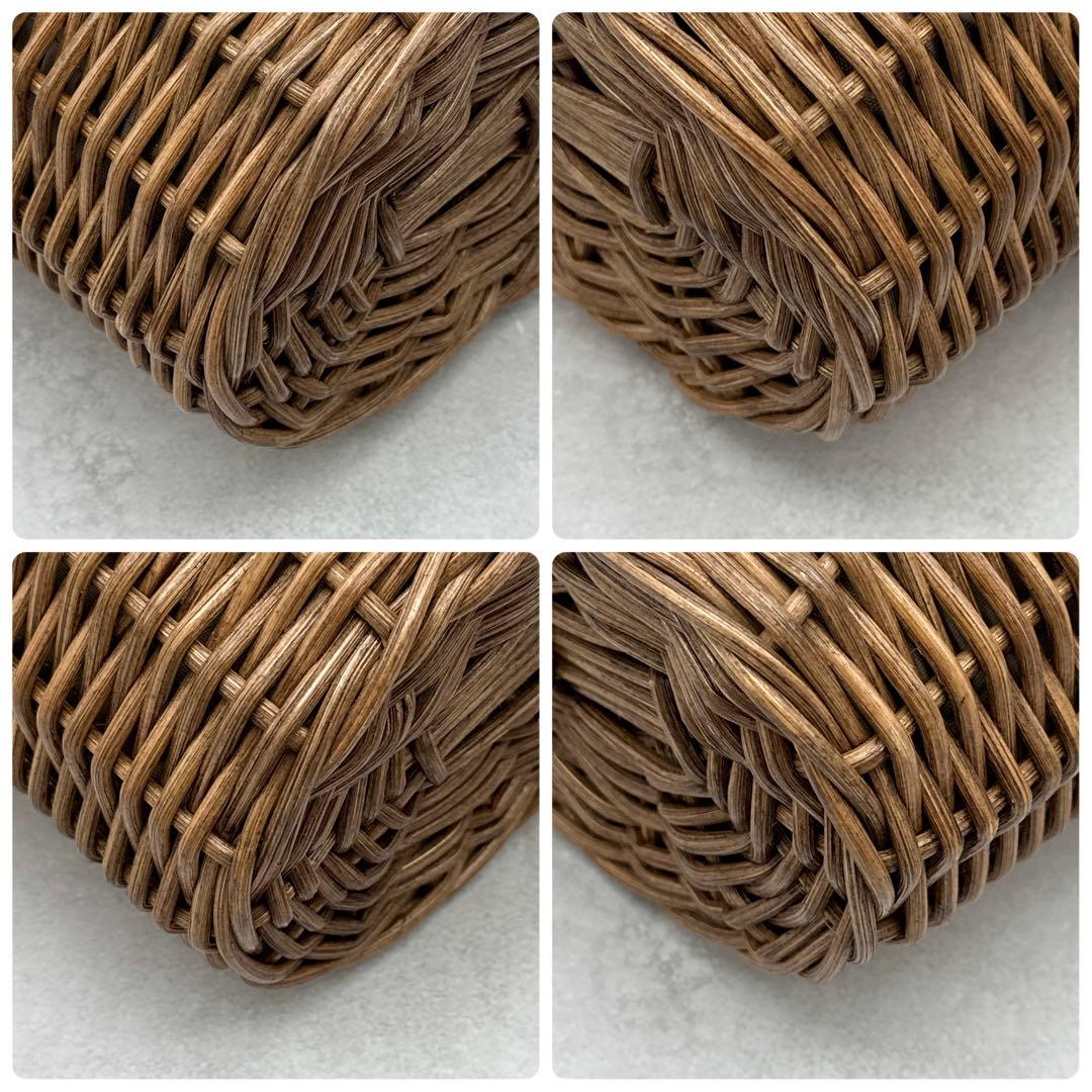 未使用級 アタオ 2way かごバッグ BREEZE 巾着 ファー ゴールドロゴ